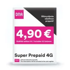 DNA Finland Super Prepaid 4G SIM Card