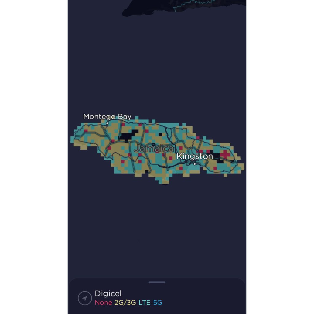 Digicel Jamaica Coverage Map