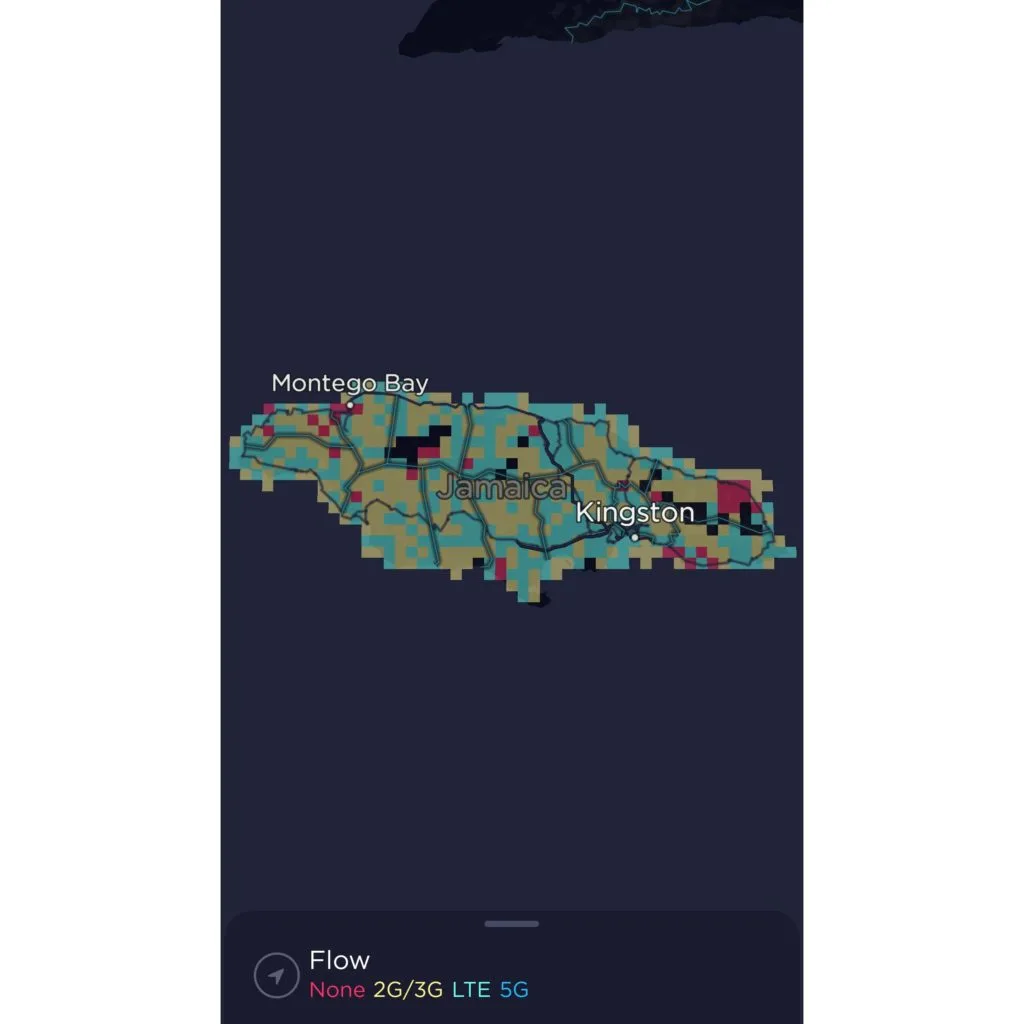Flow Jamaica Coverage Map