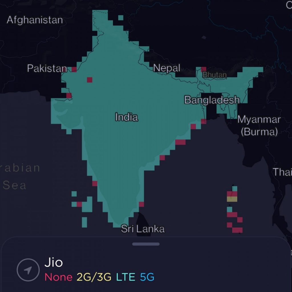 Jio Coverage Map