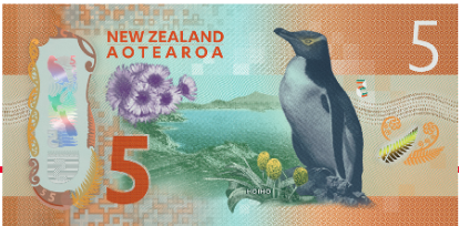 5 New Zealand Dollar Bank Note
