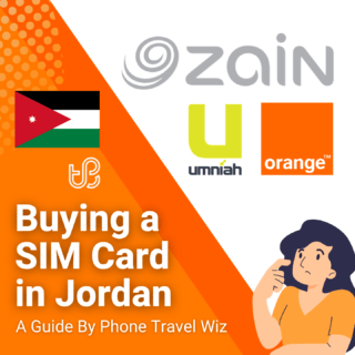 Buying a SIM Card in Jordan Guide (logos of Umniah, Orange & Zain)