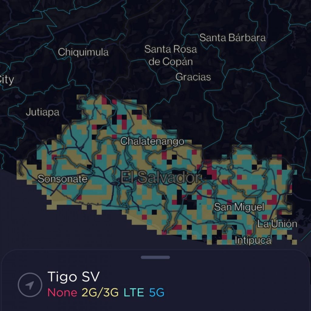 Tigo El Salvador Coverage Map