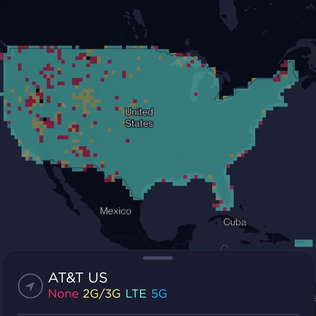 AT&T USA Coverage Map