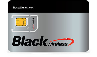 Black Wireless SIM Card