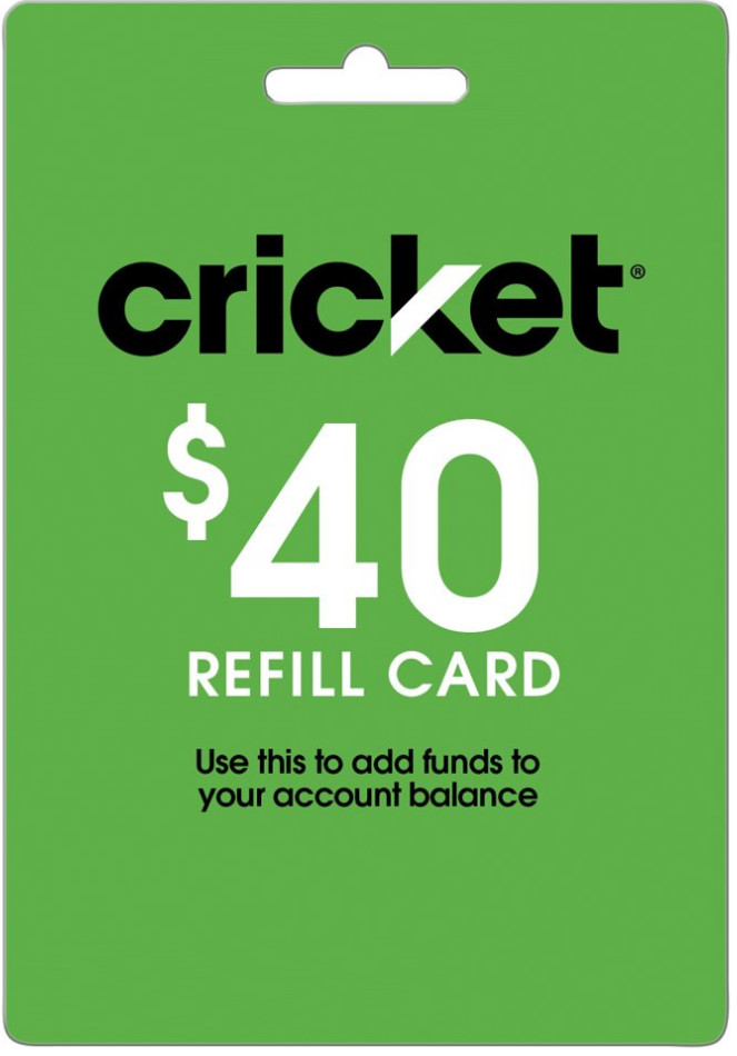 Cricket Wireless Top-Up Card
