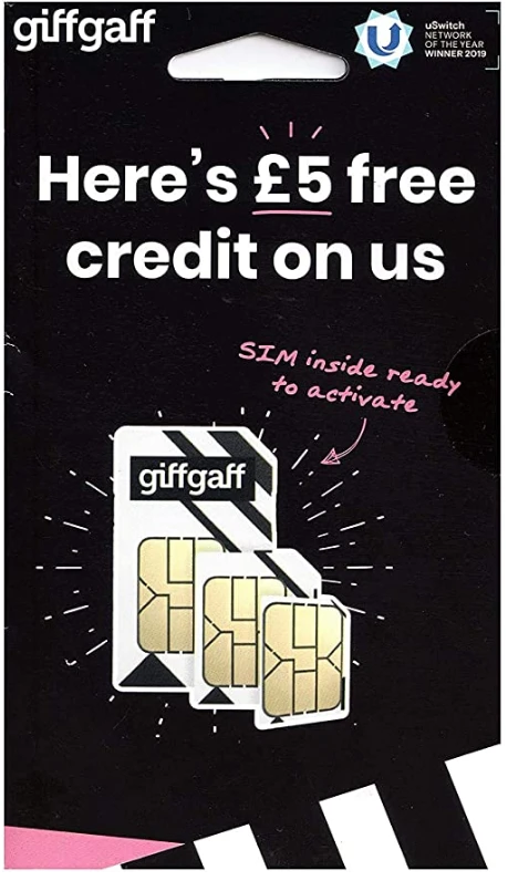 GiffGaff United Kingdom SIM Card