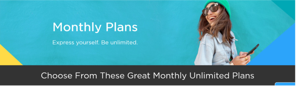 H2O Wireless Monthly Unlimited Plans Banner