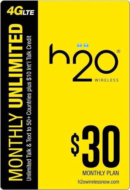 H2O Wireless Top-Up Card