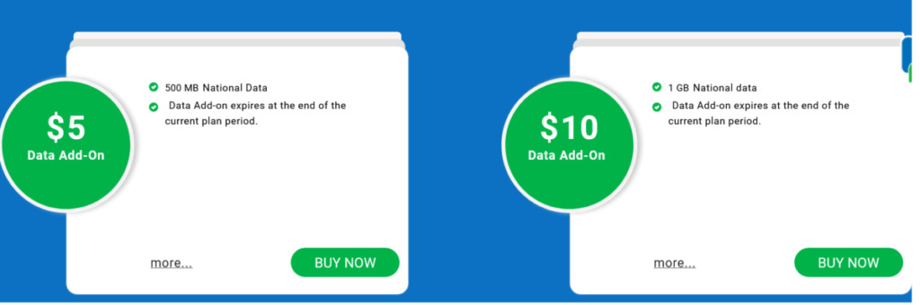 Lycamobile USA Data Add Ons