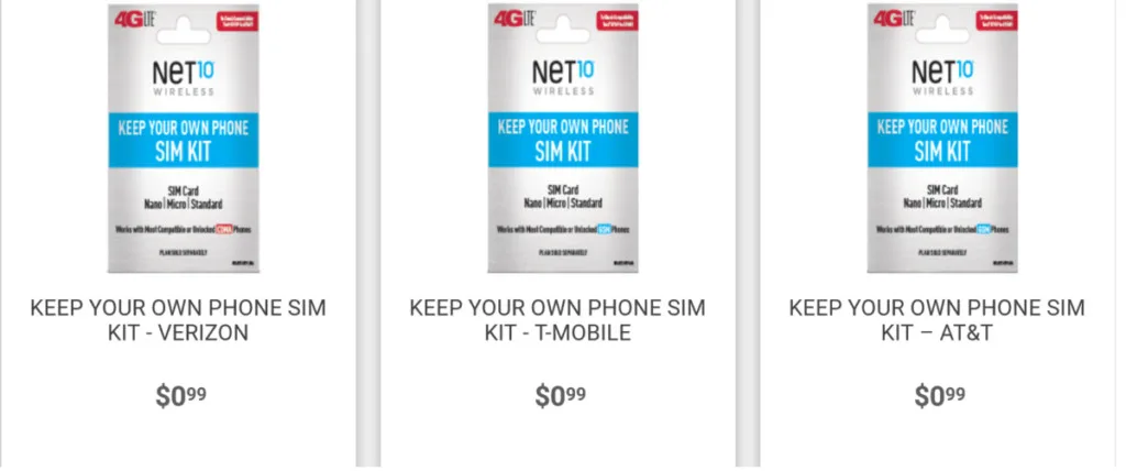 NET10 Wireless SIM Cards