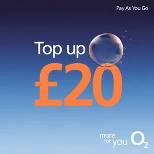 O2 United Kingdom 20 GBP Top-Up Card