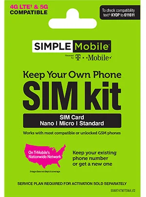 Simple Mobile SIM Card