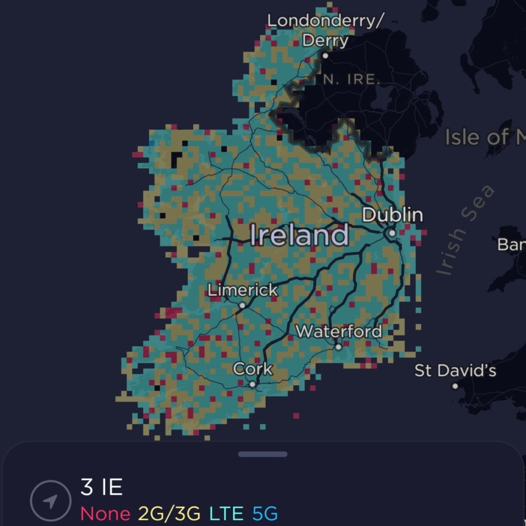 Three Ireland Coverage Map