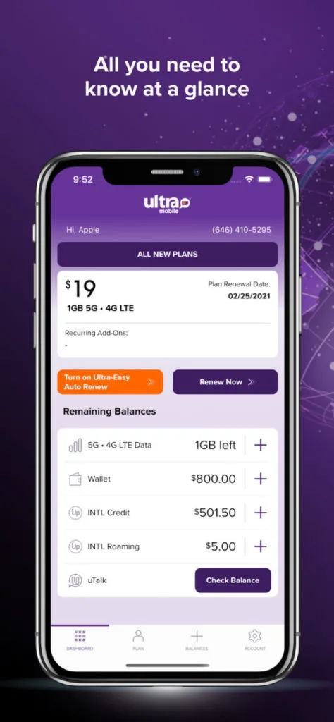 Ultra Mobile App