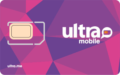 Ultra Mobile Purple SIM Card