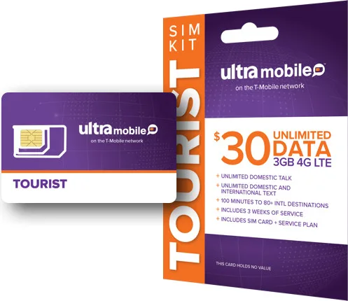 Ultra Mobile Tourist SIM Card