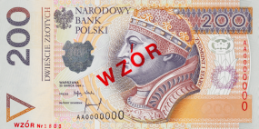 200 Polish Zloty Bank Note