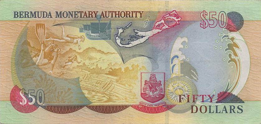 50 Bermudian Dollar Bank Note