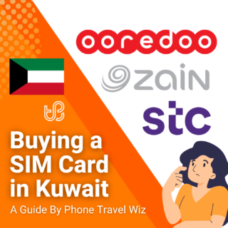 Buying a SIM Card in Kuwait Guide (logos of Zain, STC & Ooredoo)