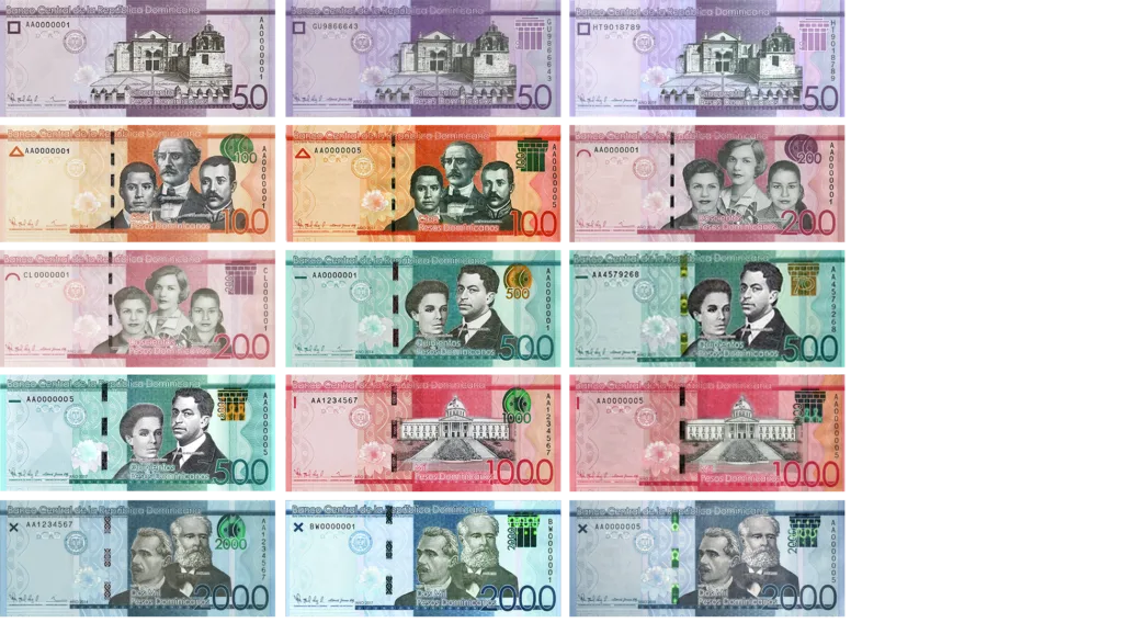 Dominican Peso Bank Notes