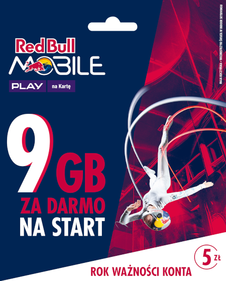 Red Bull Mobile Poland SieMa na kartę PL 9 GB SIM Card
