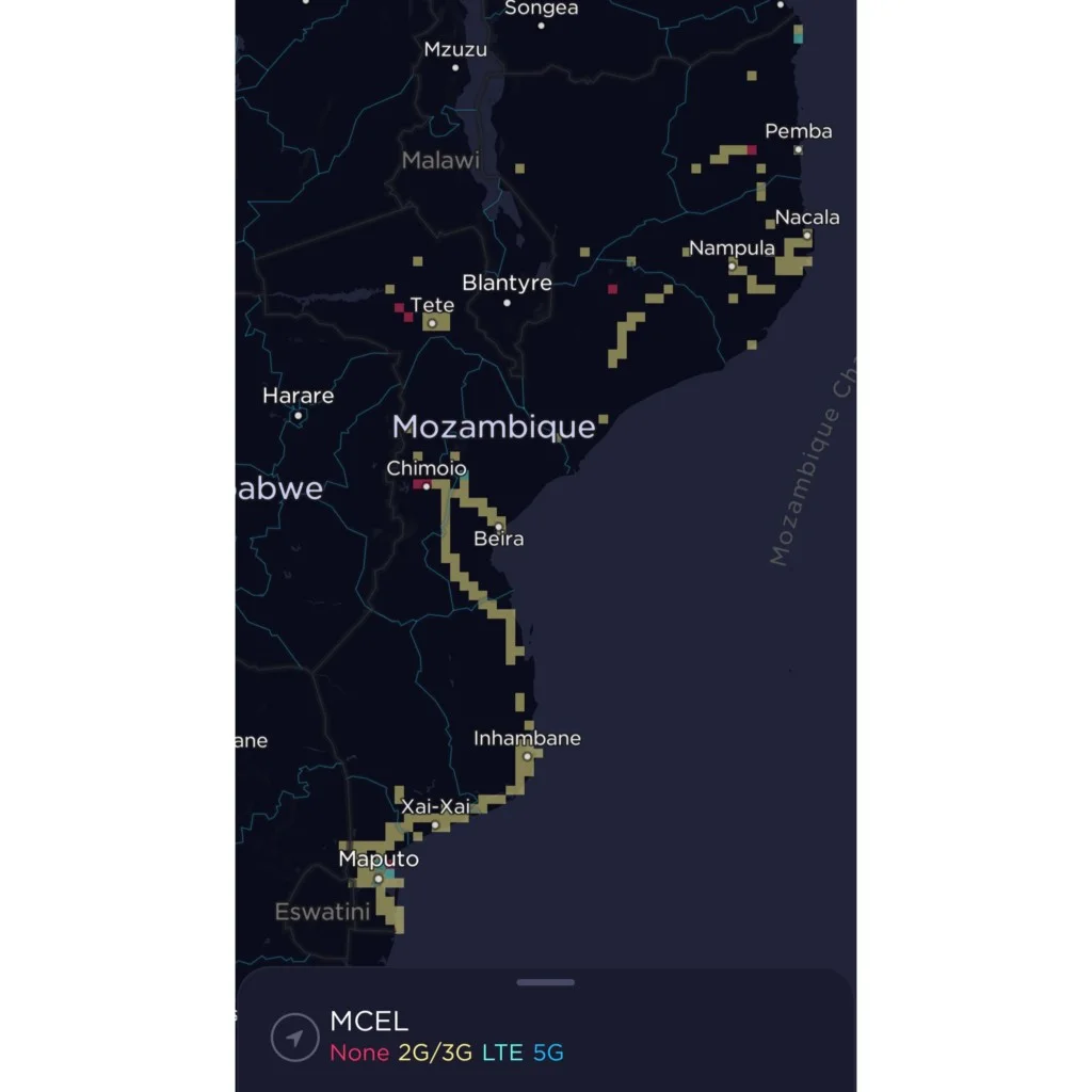 Tmcel Mozambique Coverage Map