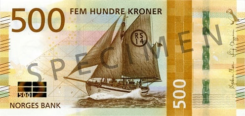 500 Norwegian Krone Bank Note