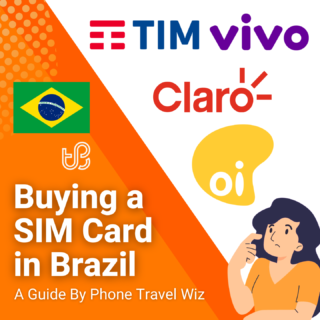 Buying a SIM Card in Brazil Guide (logos of TIM, Vivo, Claro & Oi)