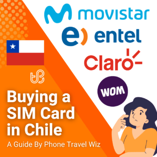 Buying a SIM Card in Chile Guide (logos of Entel, Movistar & Claro)