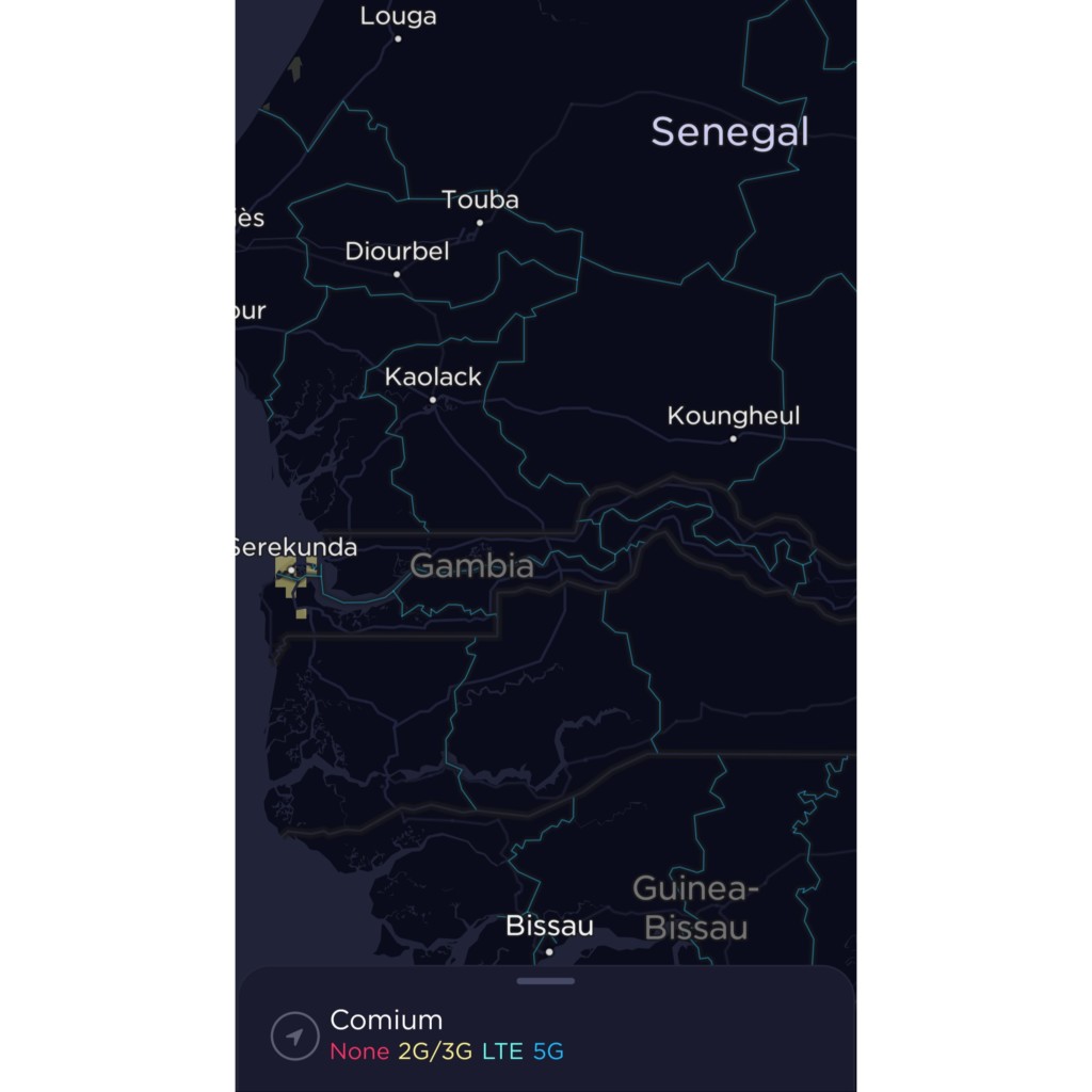 Comium Gambia Coverage Map