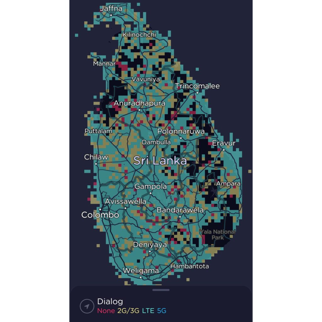 Dialog Sri Lanka Coverage Map
