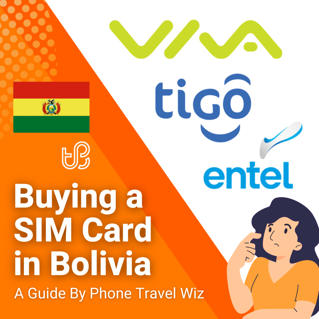 Buying a SIM Card in Bolivia Guide (logos of Entel, Tigo & VIVA)