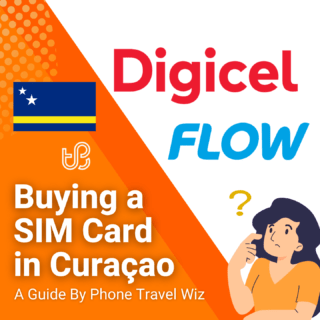Buying a SIM Card in Curaçao Guide (logos of Flow & Digicel)
