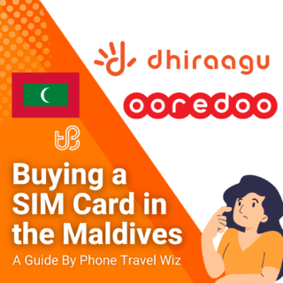 Buying a SIM Card in the Maldives Guide (logos of Dhiraagu & Ooredoo)