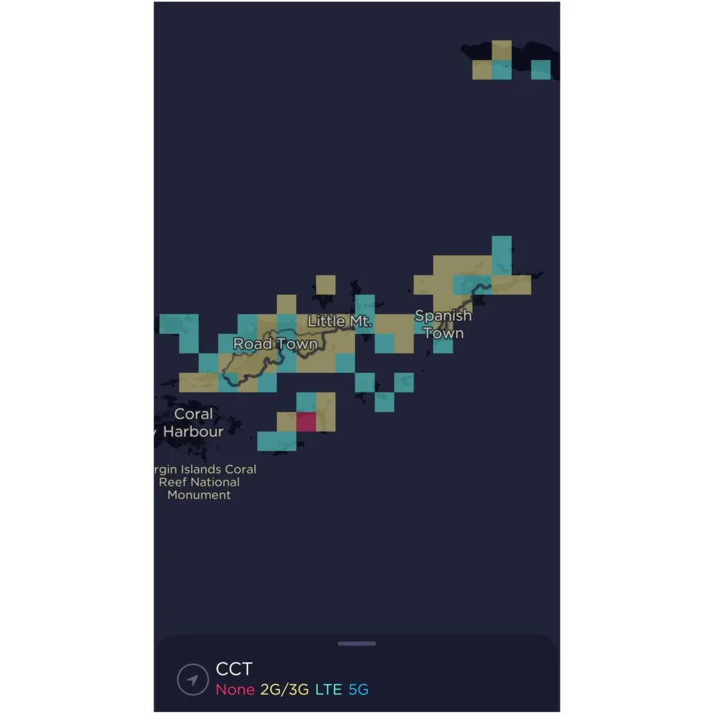 CCT British Virgin Islands Coverage Map