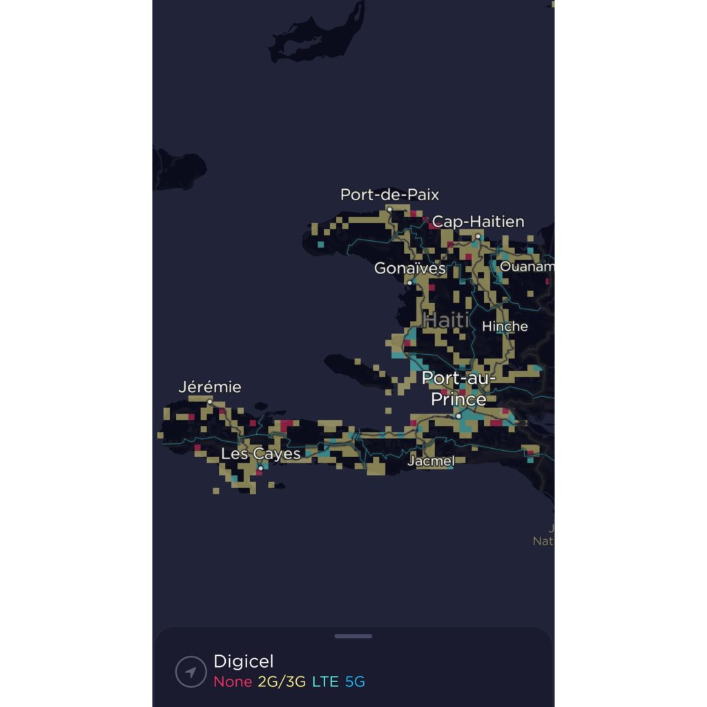 Digicel Haiti Coverage Map