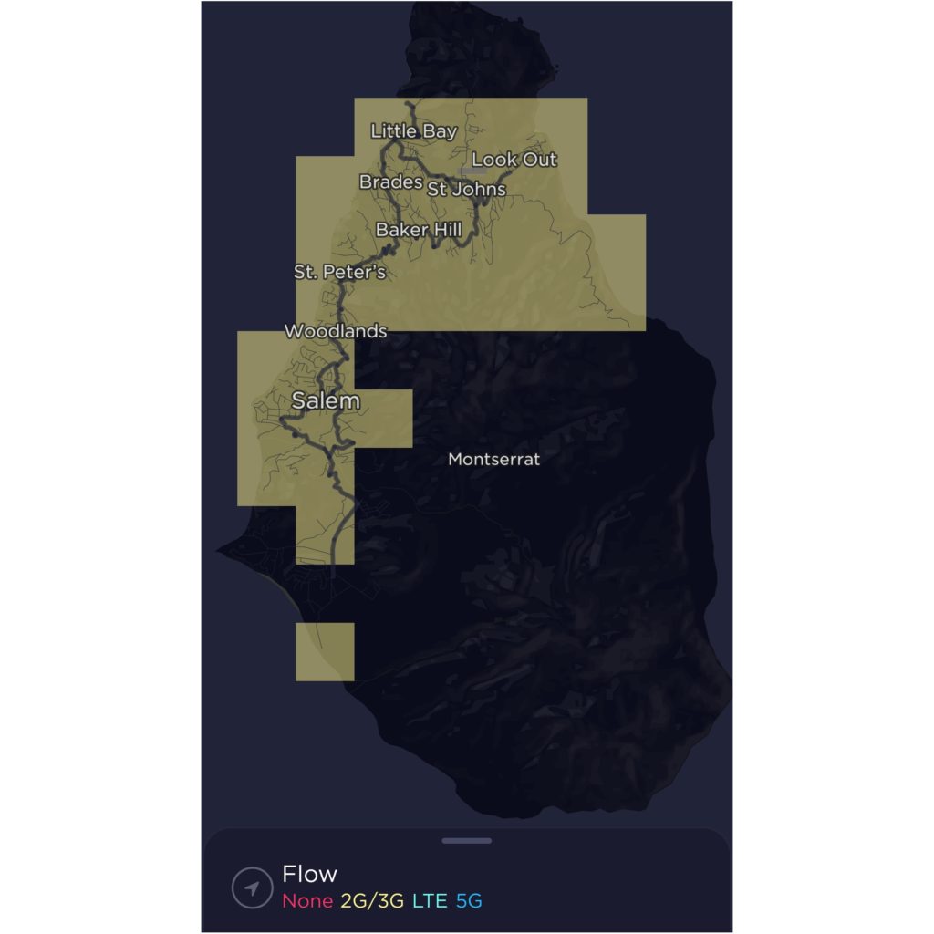 Flow Montserrat Coverage Map