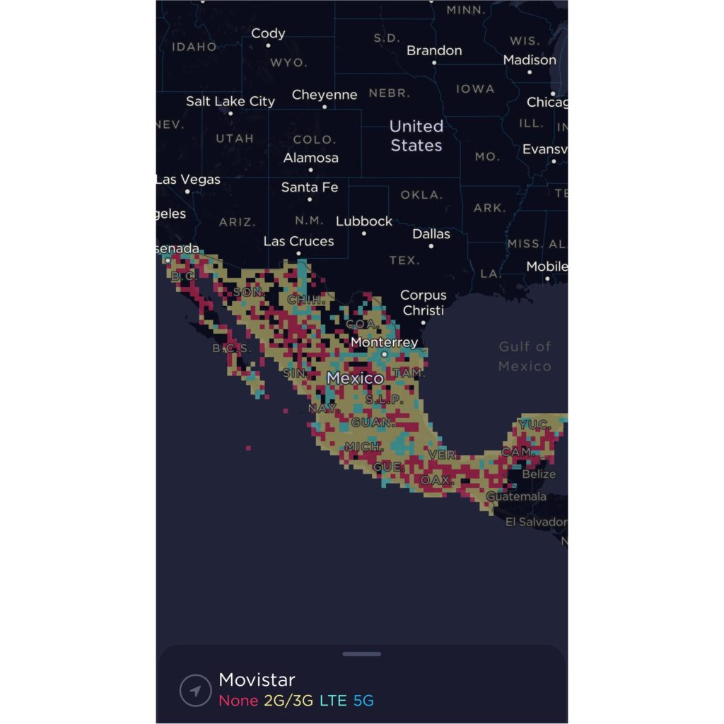 Movistar Mexico Coverage Map