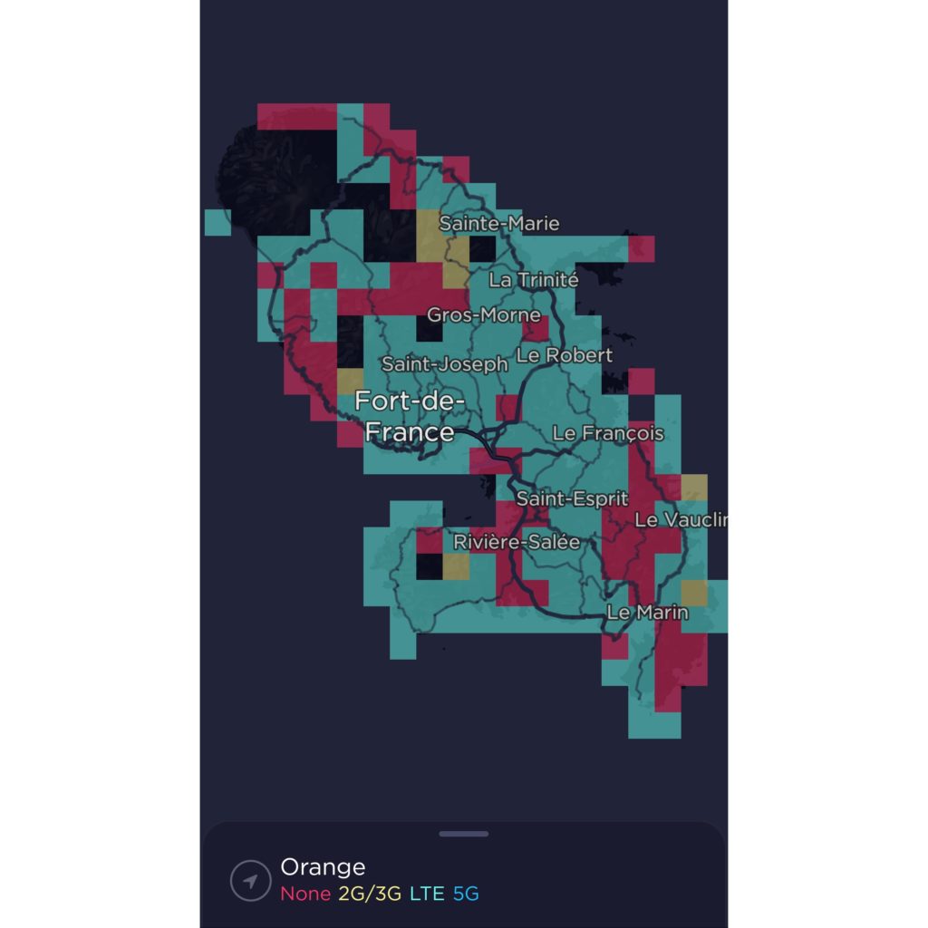 Orange Martinique Coverage Map