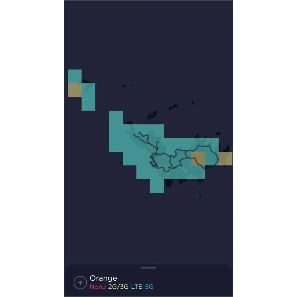 Orange Saint Barthélemy Coverage Map