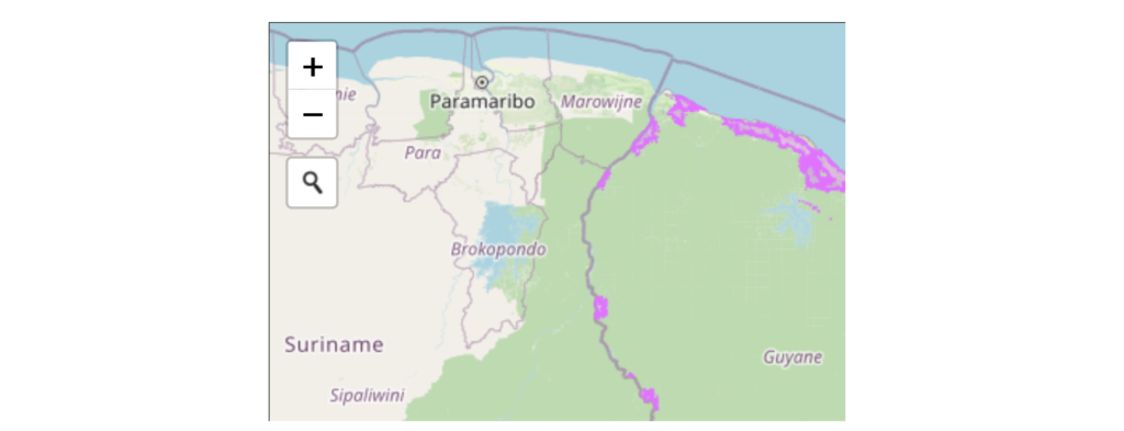 SFR French Guiana Guyane 3G Coverage Map