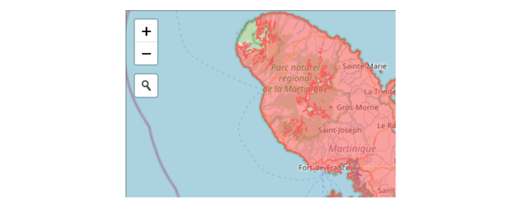 SFR Martinique 4G Coverage Map