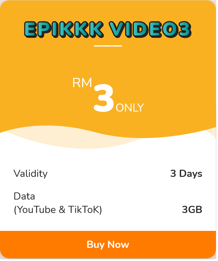 U Mobile Malaysia Epikkk Video3 Plan
