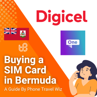 Buying a SIM Card in Bermuda Guide (logos of Digicle & One Communications Bermuda)