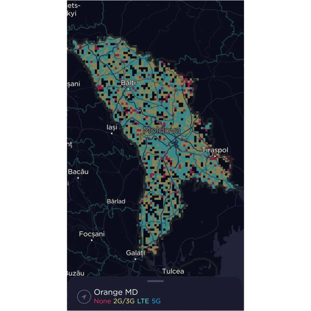 Orange Moldova Coverage Map