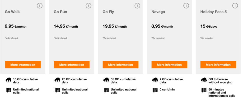 Orange Spain Plans