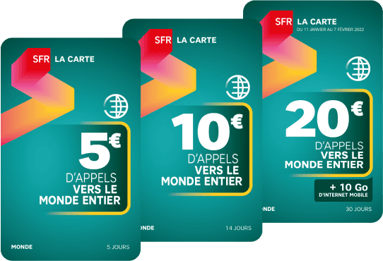 SFR France Top-Up Cards