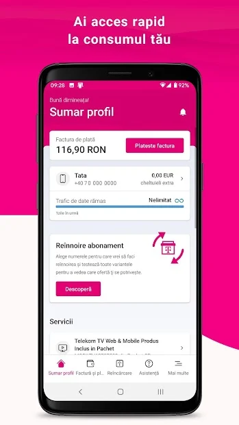 Telekom Romania MyAccount Telekom App