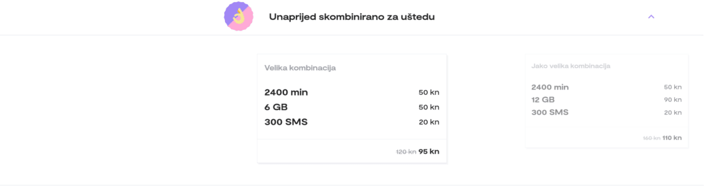 Bonbon Croatia Unaprijed Skombinirano za Uštedu Combo Plans